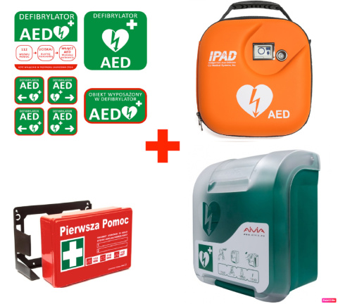 Defibrylator AED iPAD SP1 z szafka Aivia In